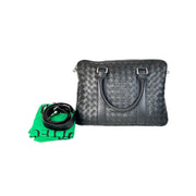 Bottega Veneta Mens Business Tote Bag Black